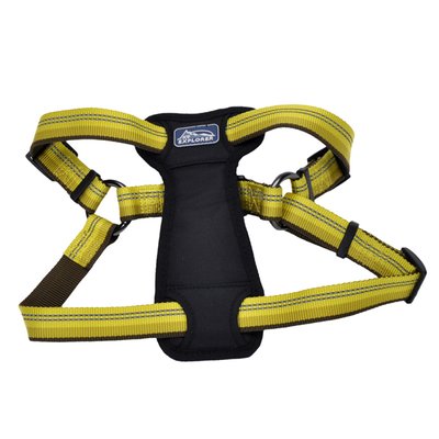 Шлей для собак світловідбивна Coastal K9 Explorer Harness, 50-76 см, жовта 36945_GLR30 фото
