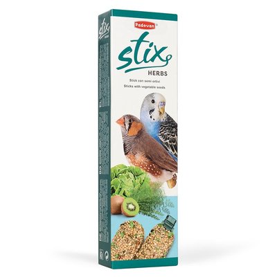 Ласощі для птахів Padovan Stix Herbs Cocorite/Esotici 80 гр 8001254001418 фото