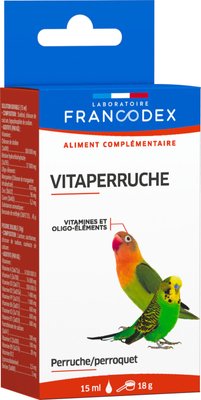 Витамины для попугаев Francodex Vitaperruche 15 мл 3283021740521 фото