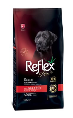 Корм Reflex Plus Adult Medium & Large Breeds Lamb & Rice сухий з ягнятком для дорослих собак середніх і великих порід 15 кг RFX-205 фото