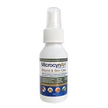 Microcyn Wound&Skin Care Spray спрей для ухода за повреждениями кожи у животных, 60 мл 7502273997559 фото