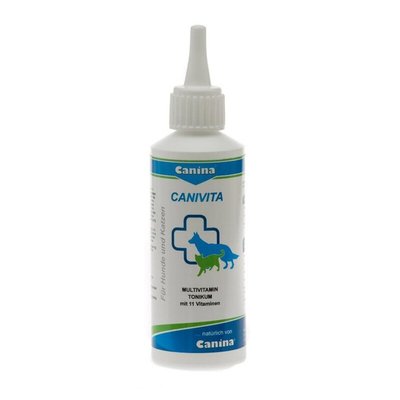 Вітаміни Canina Canivita тонік для зміцнення здоров'я котів та собак 100 мл 4027565110001 фото