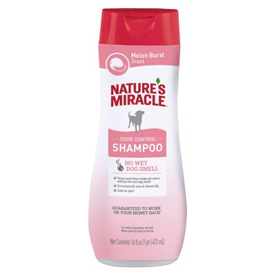 Шампунь Nature's Miracle Odor Control Melon Shampoo проти запаху вовни у собак з ароматом дині 473 мл 018065982957 фото