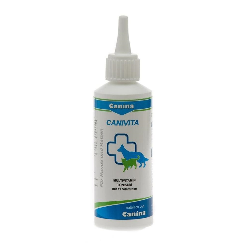 Фото - Ліки й вітаміни Canina Вітаміни  Canivita тонік для зміцнення здоров'я котів та собак 100 м 