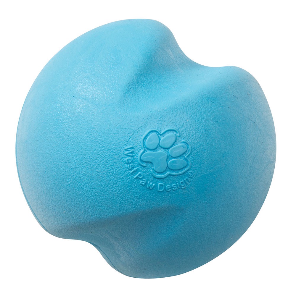 Фото - Іграшка для собаки West Paw Іграшка для собак  Jive Dog Ball блакитна, 8 см 