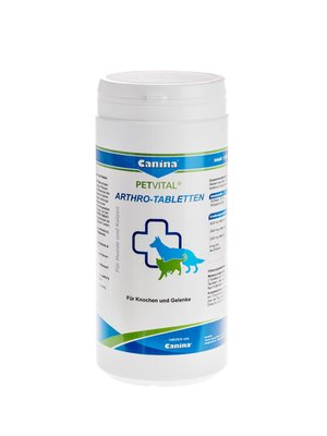 Вітаміни Canina Petvital Arthro Tabletten для здоров'я суглобів у собак та котів 1000 табл 4027565723010 фото
