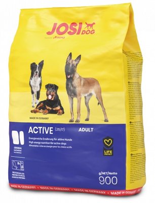 Корм Josera JosiDog Active сухий з м'ясом птиці для дорослих активних собак 0.9 кг 4032254745471 фото
