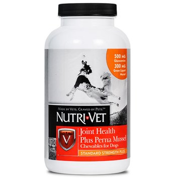 Nutri-Vet Joint Health Plus Perna Mussel витамины для укрепления связок и суставов у собак 100 табл 66667 фото