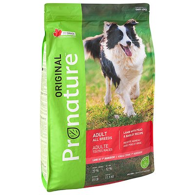 Корм Pronature Original Adult Lamb Peas & Barley сухий з ягнятком для дорослих собак 11.3 кг ПРОСВЯ11_3 фото
