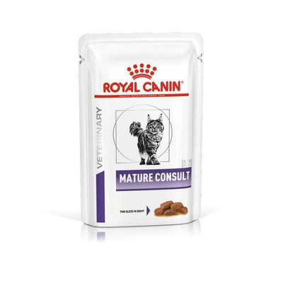 Корм Royal Canin Mature Consult Feline Pouches влажный для поддержания здоровья у пожилых котов 85 гр 9003579027622 фото