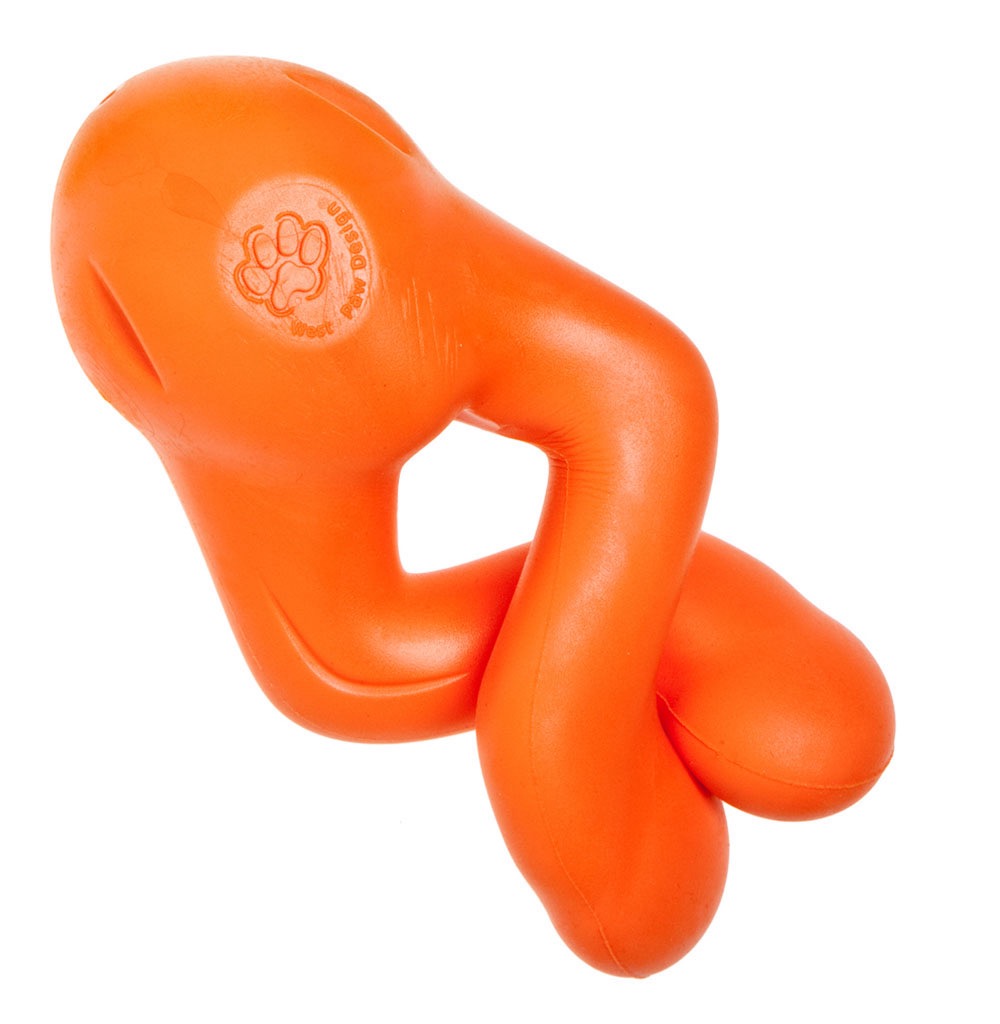 Фото - Игрушка для собаки West Paw Іграшка для собак  Tizzi Dog Toy помаранчева, 11 см 