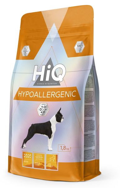 HiQ Hypoallergenic сухой корм для взрослых собак с пищевой аллергией 1.8 кг HIQ45900 фото