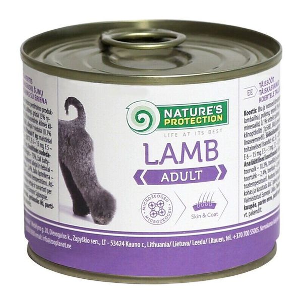 Nature's Protection Adult Lamb влажный корм с ягнятиной для взрослых собак всех пород 200 гр KIK24517 фото