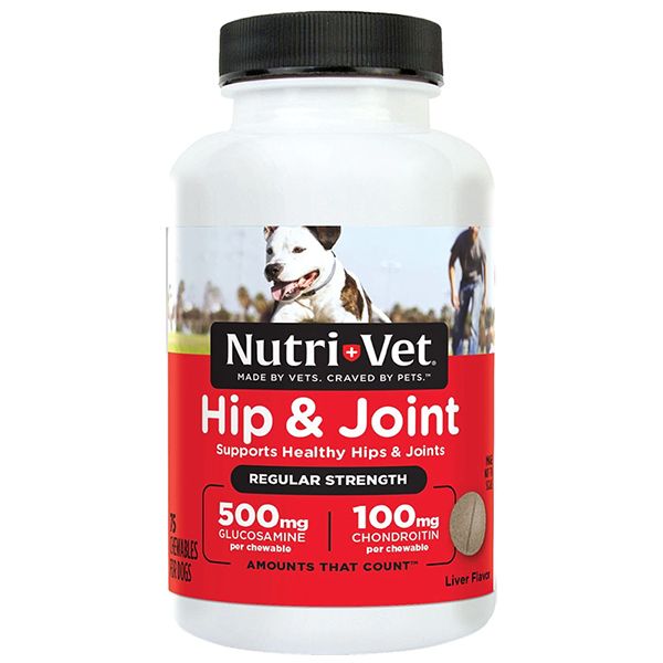 Nutri-Vet Hip&Joint level 1 витамины для укрепления связок и суставов у собак 75 табл 01271 фото