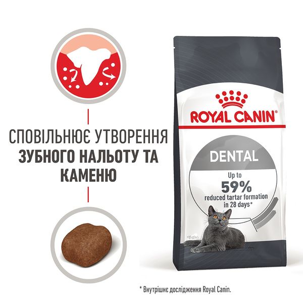 Royal Canin Dental Care сухой корм для здоровья ротовой полости и зубов у котов 400 гр 3182550717175 фото