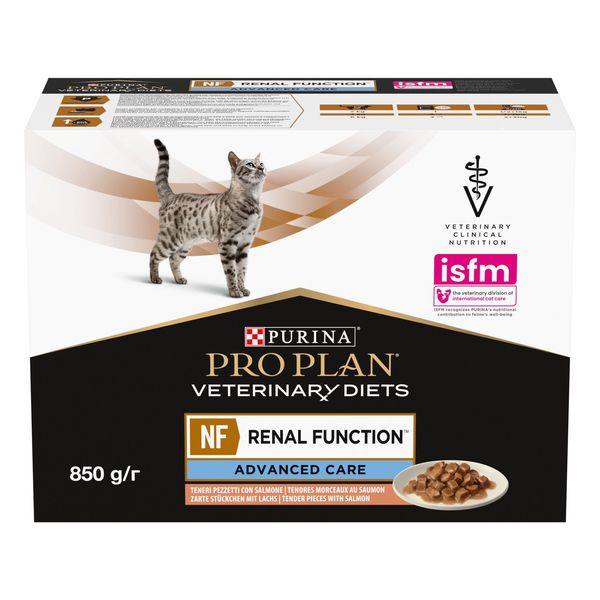 Purina Veterinary Diets NF Renal влажный корм для кошек с заболеваниями почек с лососем 85 гр х 10 шт 7613287873699 фото