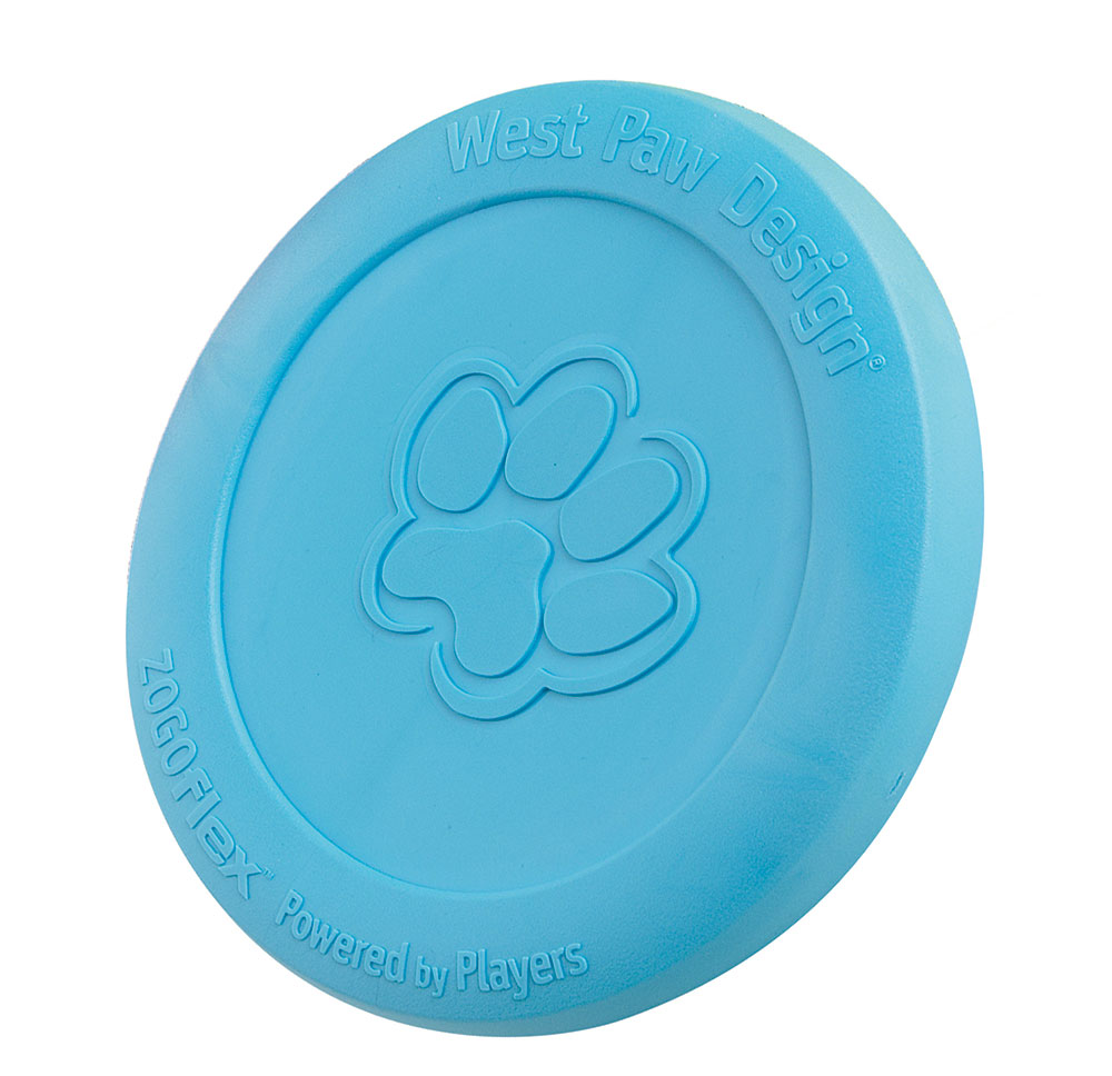 Фото - Іграшка для собаки West Paw Іграшка для собак  Zisc Flying Disc блакитна, 17 см 