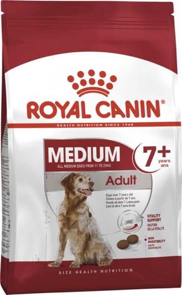 Royal Canin Medium Adult 7+ сухой корм для пожилых собак средних пород 4 кг 3182550708203 фото