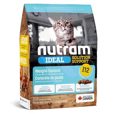 Корм Nutram I12 Ideal Solution Support Weight Control Cat сухий для дорослих котів з надмірною вагою 1.13 кг 067714102734 фото
