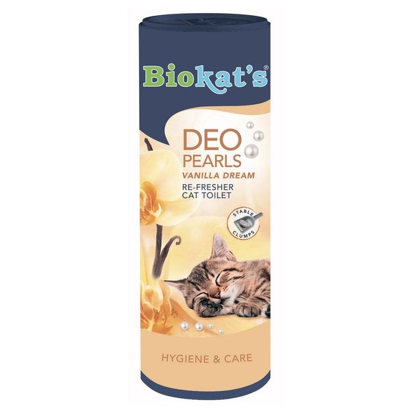 Biocat's DEO Pearls Vanilla Dream дезодорант для кошачьего туалета с ароматом ванили 700 гр 4002064605159 фото