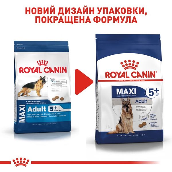 Royal Canin Maxi Adult 5+ сухий корм для дорослих собак великих порід 15 кг 3182550402316 фото