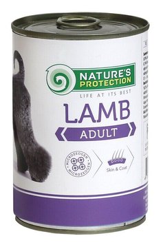 Nature's Protection Adult Lamb влажный корм с ягнятиной для взрослых собак всех пород 800 гр KIK24632 фото