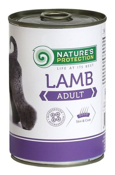 Nature's Protection Adult Lamb вологий корм з ягнятиною для дорослих собак всіх порід 800 гр KIK24632 фото