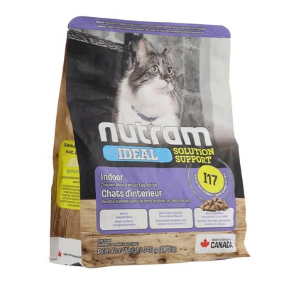 Корм Nutram I17 Ideal Solution Support Indoor Cat сухий для дорослих котів що живуть у приміщенні 0.34 кг 067714980097 фото