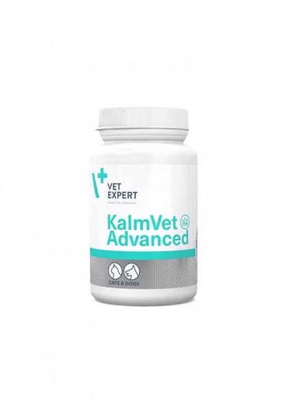 VetExpert KalmVet Advanced витамины для уменьшения симптомов стресса у собак и кошек 60 табл 5902414212022 фото