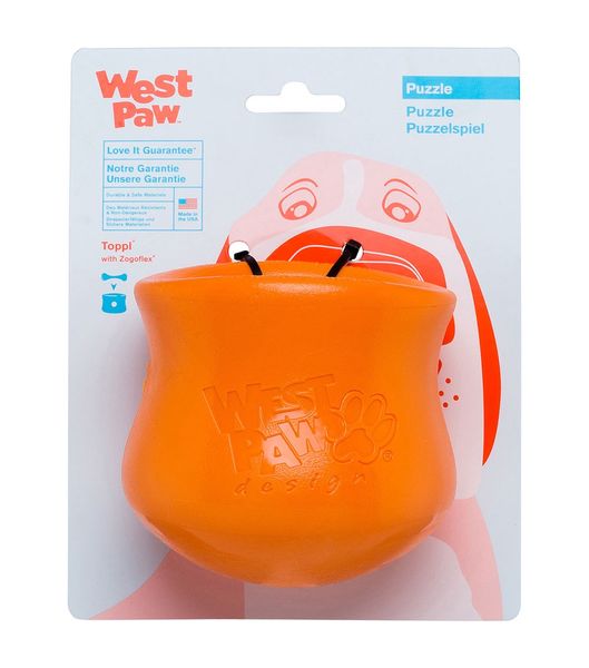 West Paw Toppl Dog Toy игрушка для собак оранжевая, 10 см 0747473750284 фото