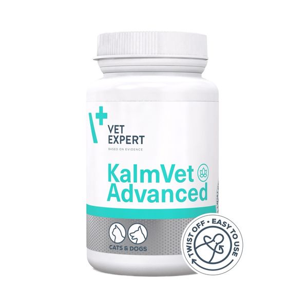 VetExpert KalmVet Advanced витамины для уменьшения симптомов стресса у собак и кошек 60 табл 5902414212022 фото