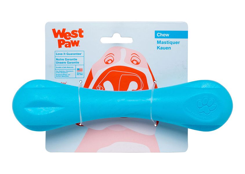 West Paw Hurley Dog Bone игрушка для собак голубая, 21 см 0747473621089 фото