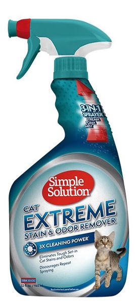 Simple Solution Extreme Cat Stain & Odor Remover нейтралізатор запаху та плям посиленої дії 946 мл 0010279106211 фото