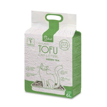 Velvet Paw TOFU растительный наполнитель для кошачьего туалета с зеленым чаем, 6 л TOF46048 фото