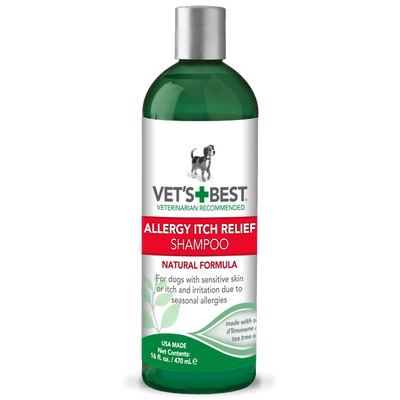 Шампунь для собак з чутливою шкірою Vet's Best Allergy Itch Relief Shampoo 470 мл 0031658103454 фото
