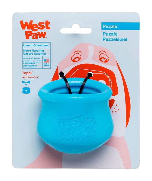 West Paw Toppl Dog Toy игрушка для собак голубая, 8 см 0747473750222 фото