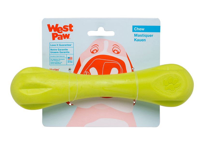 West Paw Hurley Dog Bone игрушка для собак зеленая, 21 см 0747473621096 фото