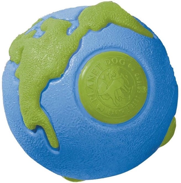 Фото - Іграшка для собаки Outward Hound Іграшка для собак OutwardHound Planet Dog Orbee Ball синьо-зелена, 7 см 