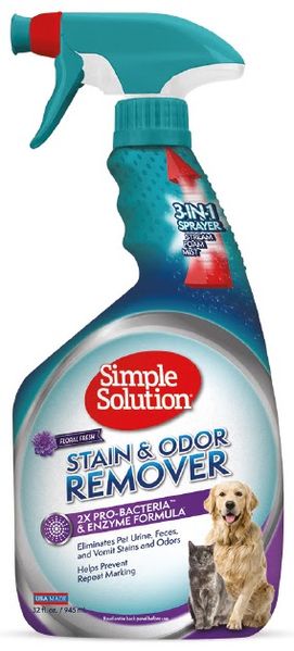 Simple Solution Stain & Odor Remover Floral Scent нейтрализатор запаха и пятен от животных 946 мл 0010279118924 фото