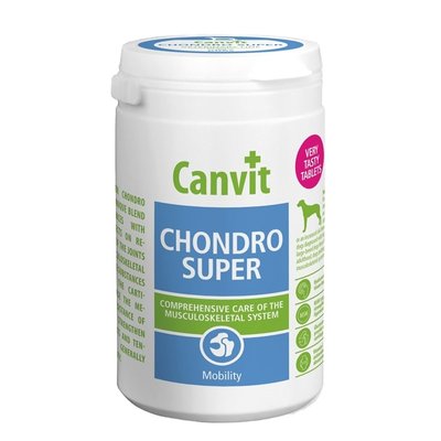 Вітаміни Canvit Chondro Super for dogs для здоров'я суглобів у собак 230 гр 8595602508167 фото