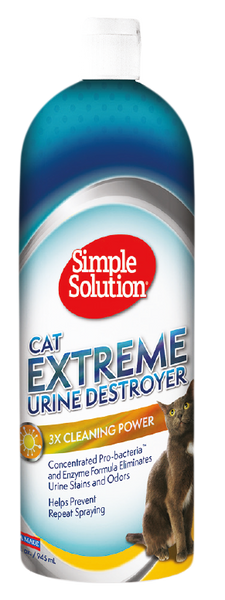 Знищувач плям та запаху сечі котів Simple Solution Extreme Cat Urine Destroyer 946 мл 0010279134313 фото