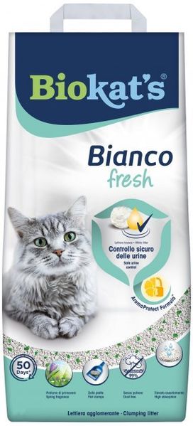 Biokat's Bianco Fresh бентонитовый наполнитель для кошачьего туалета без запаха 5 л 4002064617114 фото