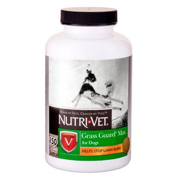 Nutri-Vet Grass Guard добавка для предотвращения желтых пятен на газонной траве от мочи собак 150 табл 99938 фото