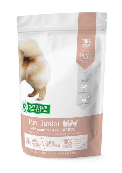 Nature's Protection Mini Junior Small Breeds сухий корм для цуценят малих порід 0.5 кг NPS45723 фото