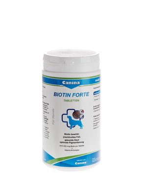 Вітаміни Canina Biotin forte для здоров'я вовни та шкіри у собак 210 табл 4027565101115 фото