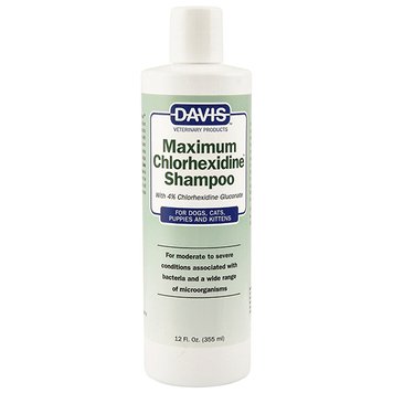 Davis Maximum Chlorhexidine Shampoo шампунь для лечения дерматологических заболеваний у собак и кошек, 355 мл CH4S12 фото