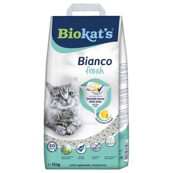 Biokat's Bianco Fresh бентонитовый наполнитель для кошачьего туалета без запаха 10 л 4002064617107 фото