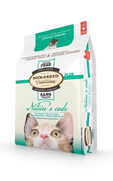 Корм Oven-Baked Tradition Nature’s Code Cat Sterilised Chicken Grain Free сухий з куркою для стерилізованих котів 4.54 кг 9740-10 фото