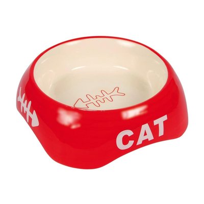 Миска Trixie Cat керамічна 200 мл червоний 4011905244983 фото