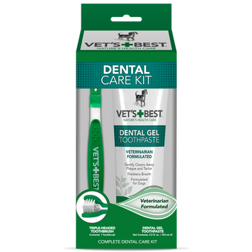 Vet's Best Dental Care Kit набор для гигиены полости рта собак, 103 мл 0031658105281 фото